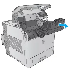 Извлечение тонер-картриджа из HP LaserJet M604, M605 и M606