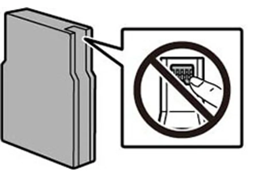 Контактный чип струйного картриджа Epson, которого нельзя касаться