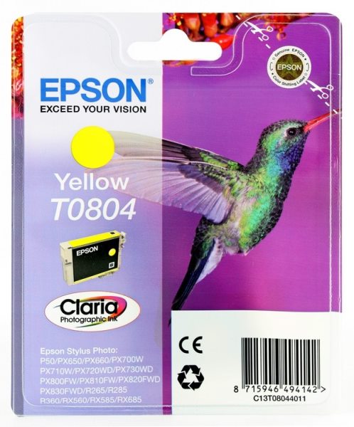 Оригинальный картридж Epson T0804 / C13T08044010 (C13T08044011)
