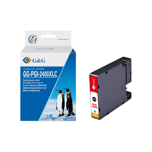 Совместимый картридж G&G GG-PGI-2400XLC