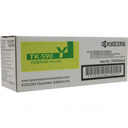 Оригинальный картридж Kyocera TK-590Y (1T02KVANL0)