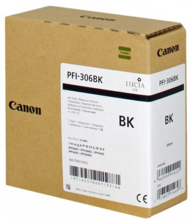 Оригинальный картридж Canon PFI-306BK (6657B001)