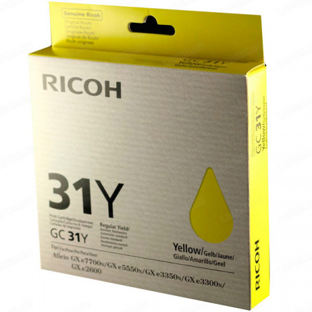 Оригинальный картридж Ricoh 405691 (GC-31Y)