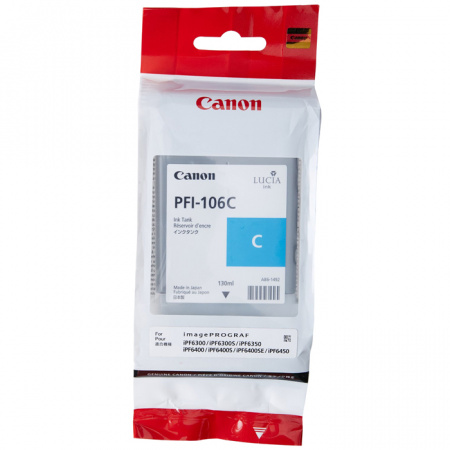 Оригинальный картридж Canon PFI-106C (6622B001)