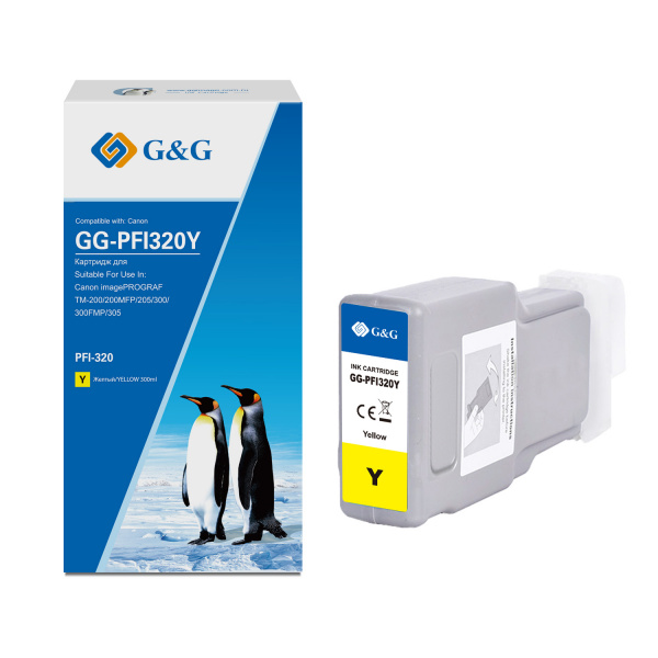 Совместимый картридж G&G GG-PFI320Y