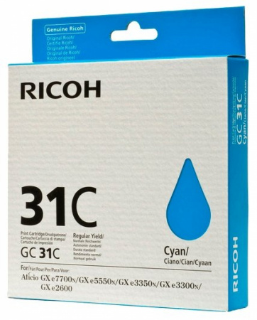 Оригинальный картридж Ricoh 405689 (GC-31C)