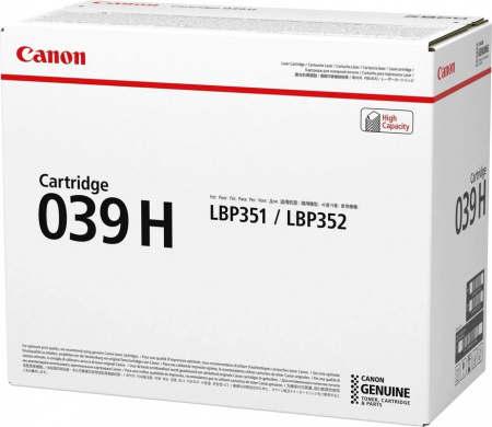 Оригинальный картридж Canon 039 HBK (0288C002)
