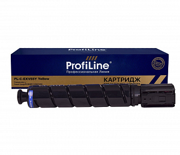 Совместимый картридж ProfiLine PL-C-EXV55Y