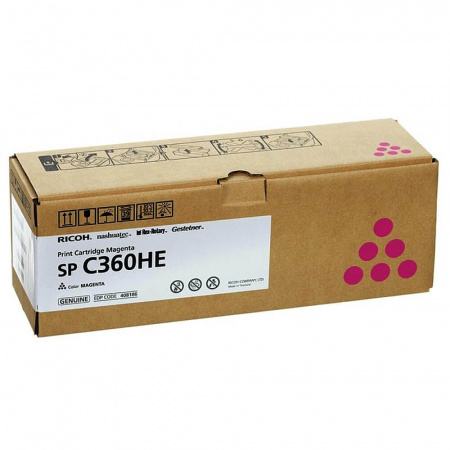 Оригинальный картридж Ricoh 408186 (SP-C360HE)