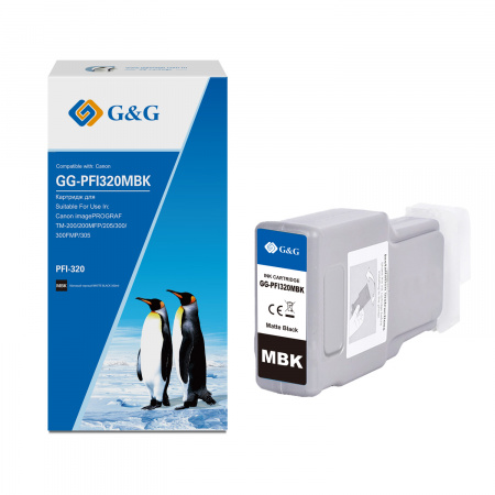 Совместимый картридж G&G GG-PFI320MBK