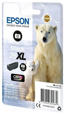Оригинальный картридж Epson T2631 / C13T26314012